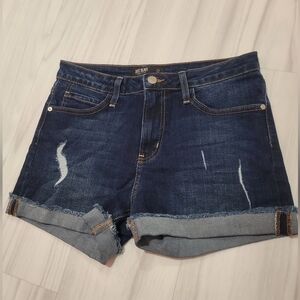 Size 27 Cuffed Blue Denim Shorts